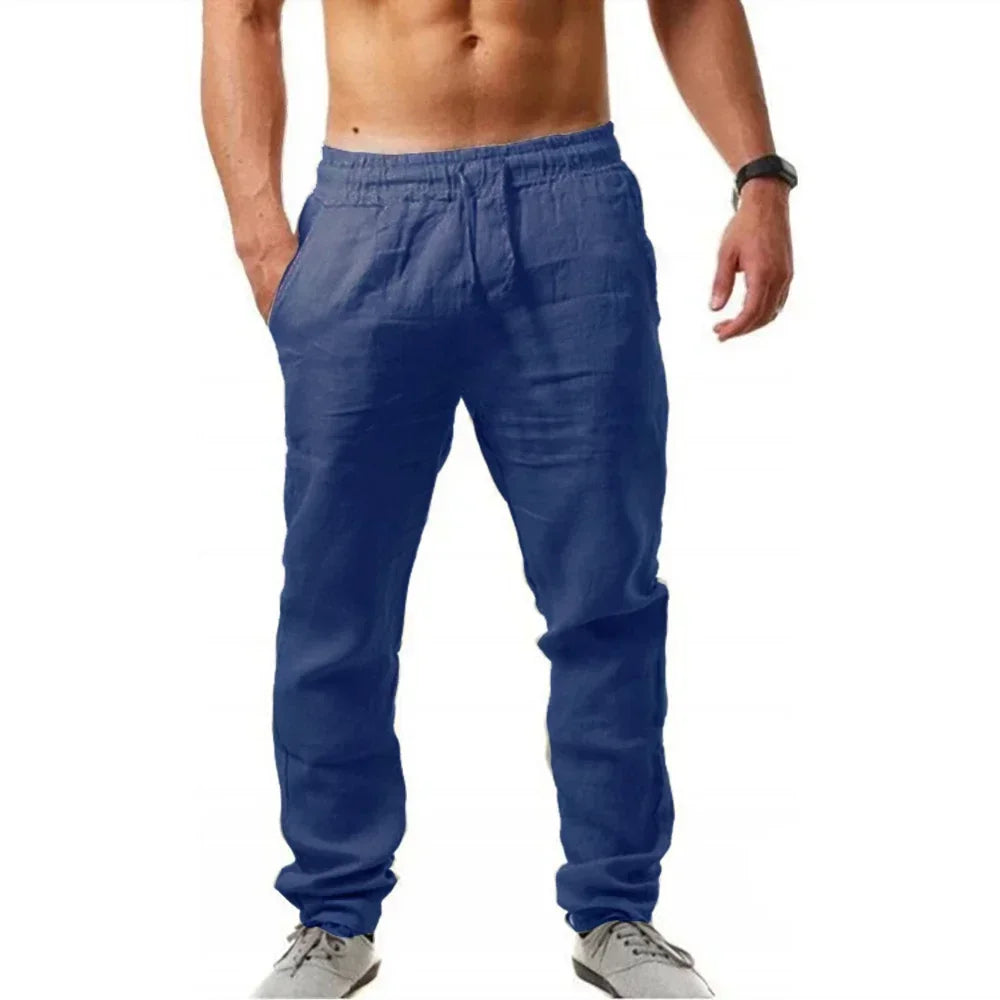 Casual Linen-Style Pants