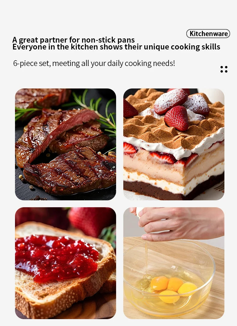 Silicone Kitchenware 6-Piece Set