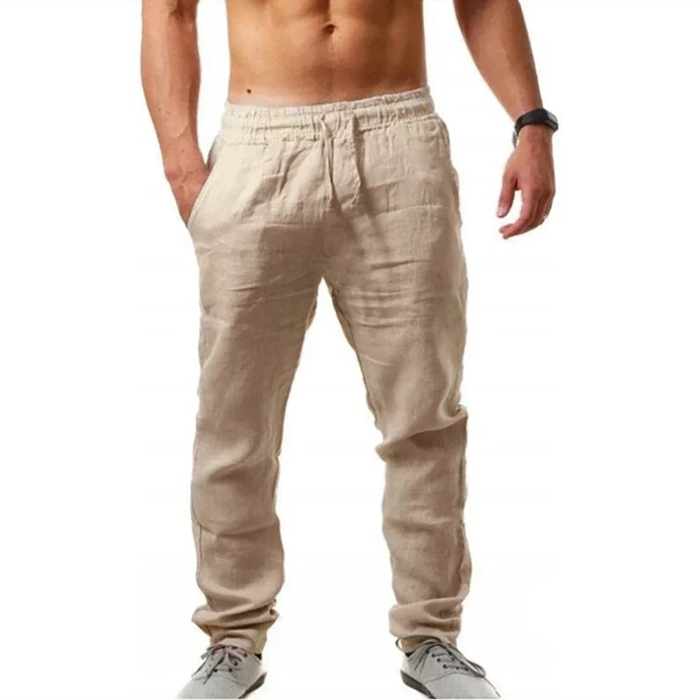 Casual Linen-Style Pants