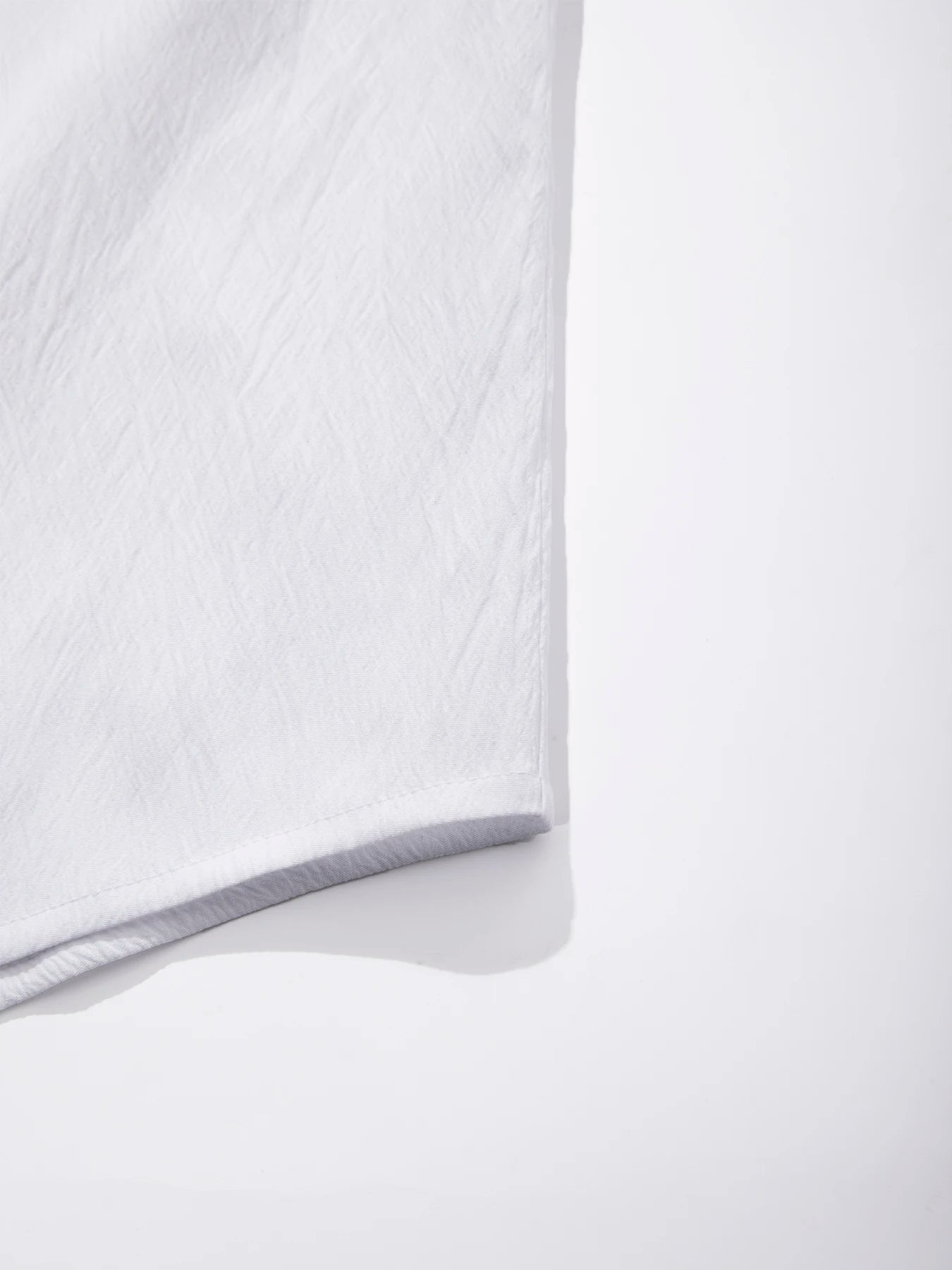 Summer Mens Shorts Sleeve Shirts Business T-Shirts Men Breathable Solid Color Streetwear Button Shirts for Men White Shirts