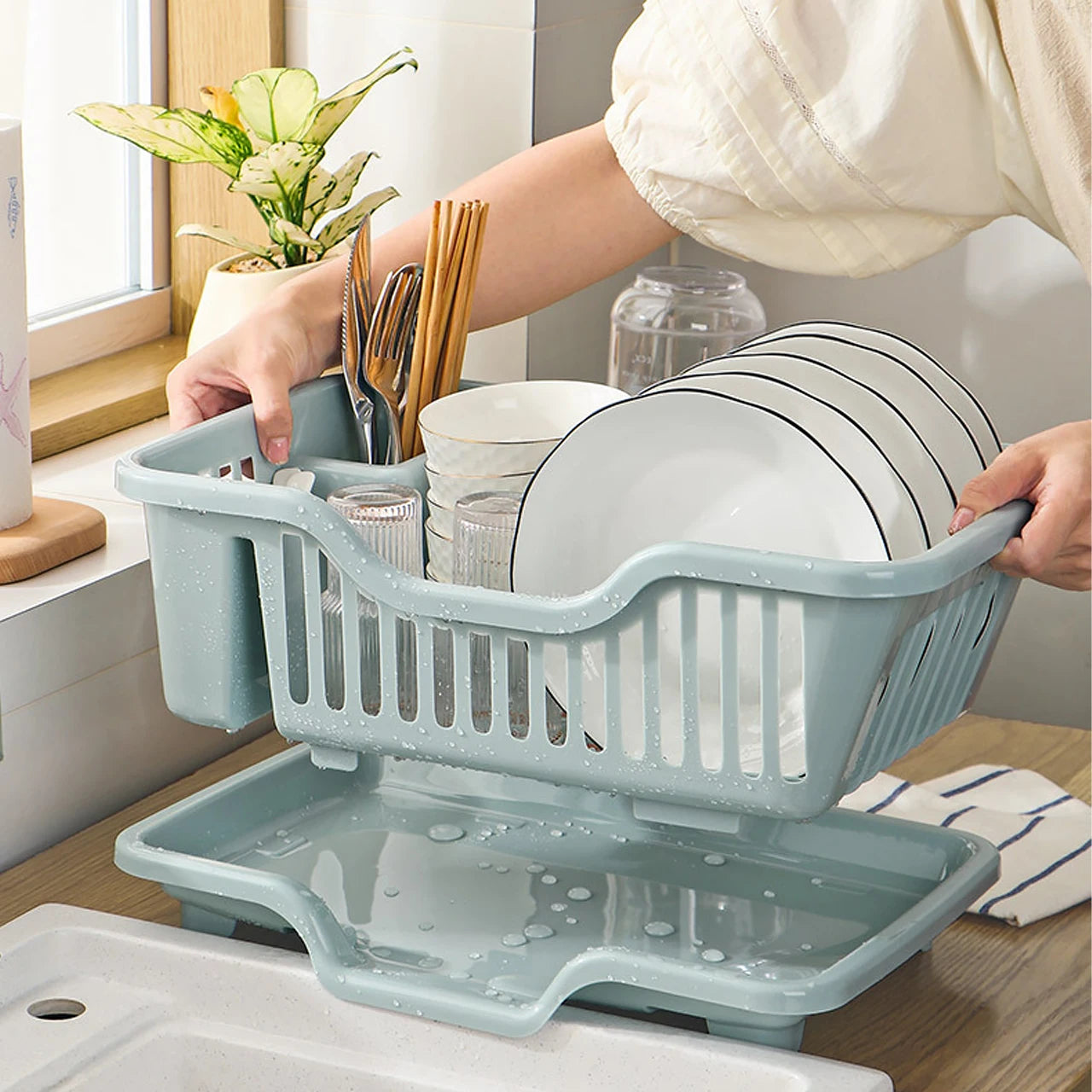 Kitchen Drain Bowl Rack