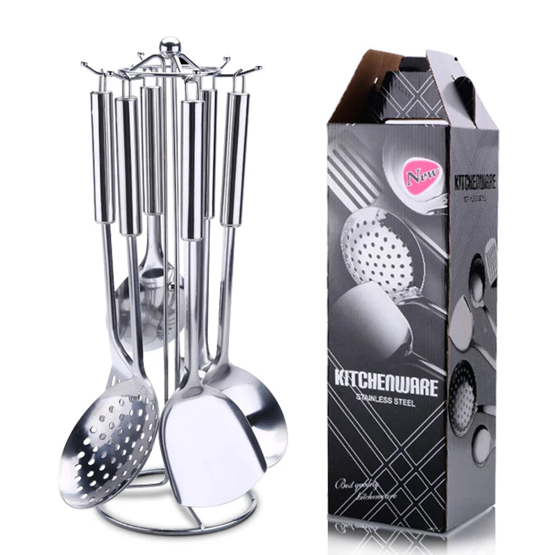 6 Pieces Kitchen Cooking Utensil Set Stainless Steel