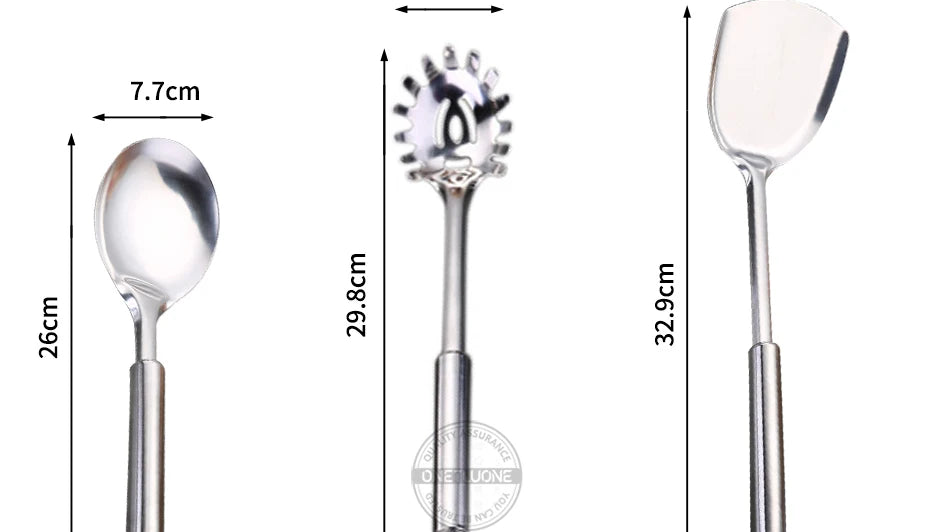 6 Pieces Kitchen Cooking Utensil Set Stainless Steel