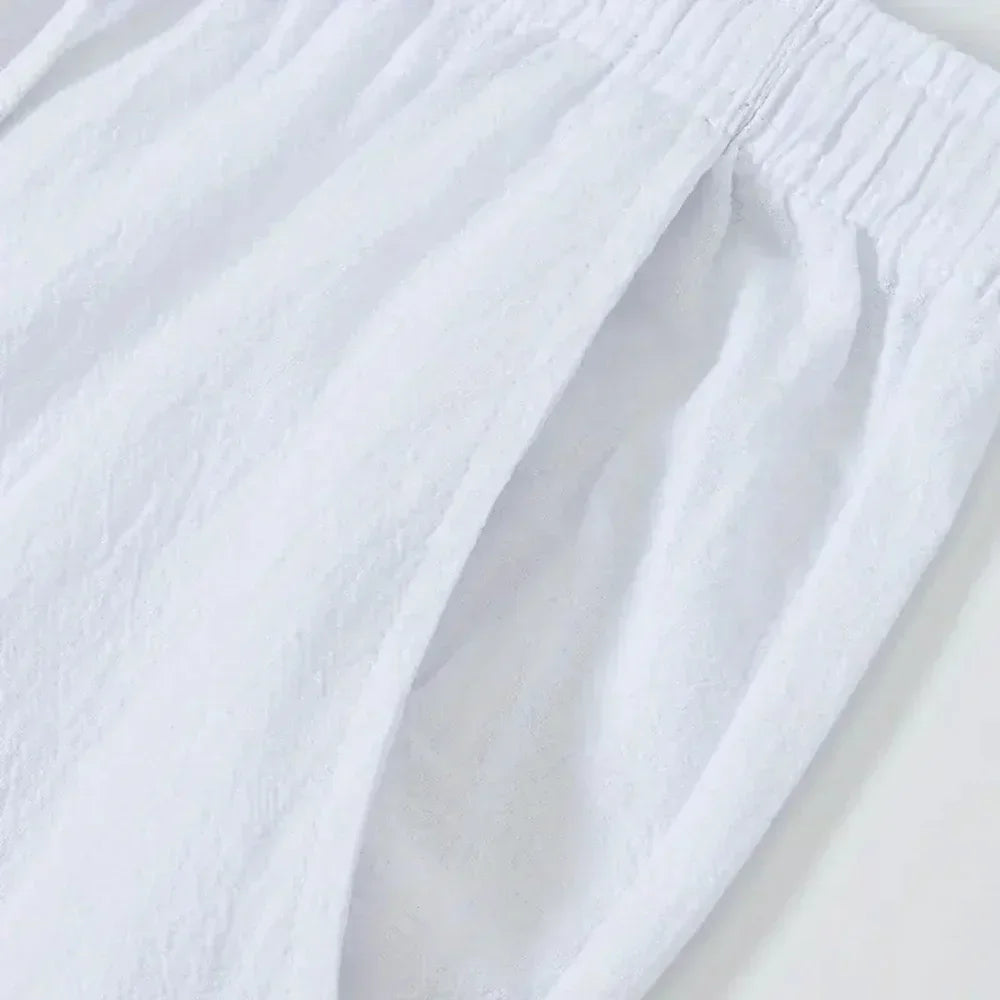 Casual Linen-Style Pants