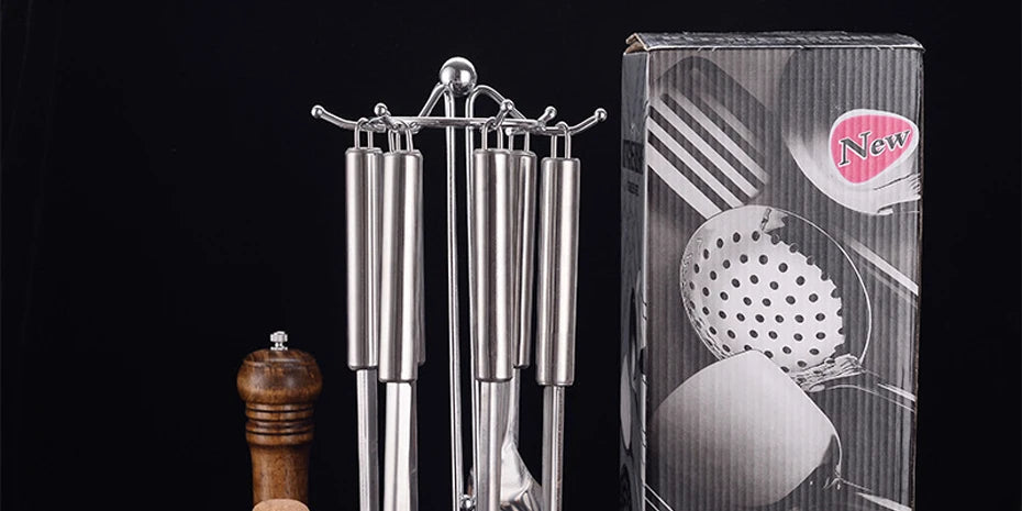 6 Pieces Kitchen Cooking Utensil Set Stainless Steel