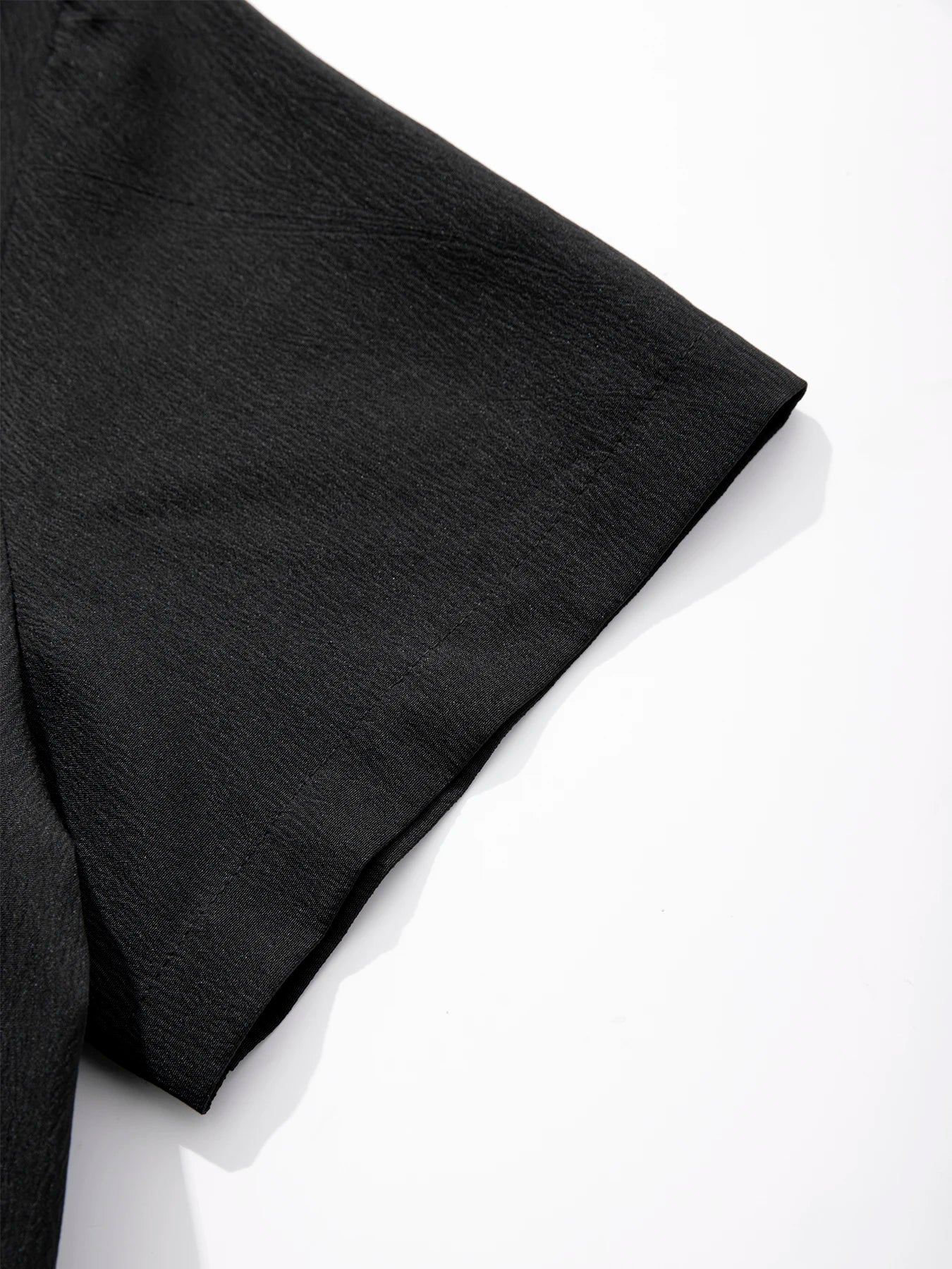 Summer Mens Shorts Sleeve Shirts Business T-Shirts Men Breathable Solid Color Streetwear Button Shirts for Men White Shirts