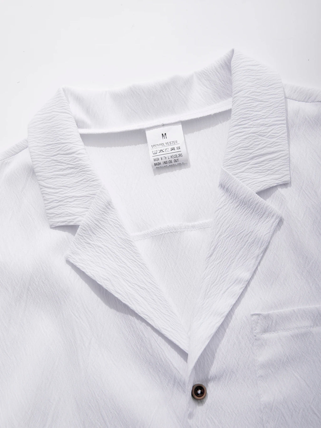Summer Mens Shorts Sleeve Shirts Business T-Shirts Men Breathable Solid Color Streetwear Button Shirts for Men White Shirts