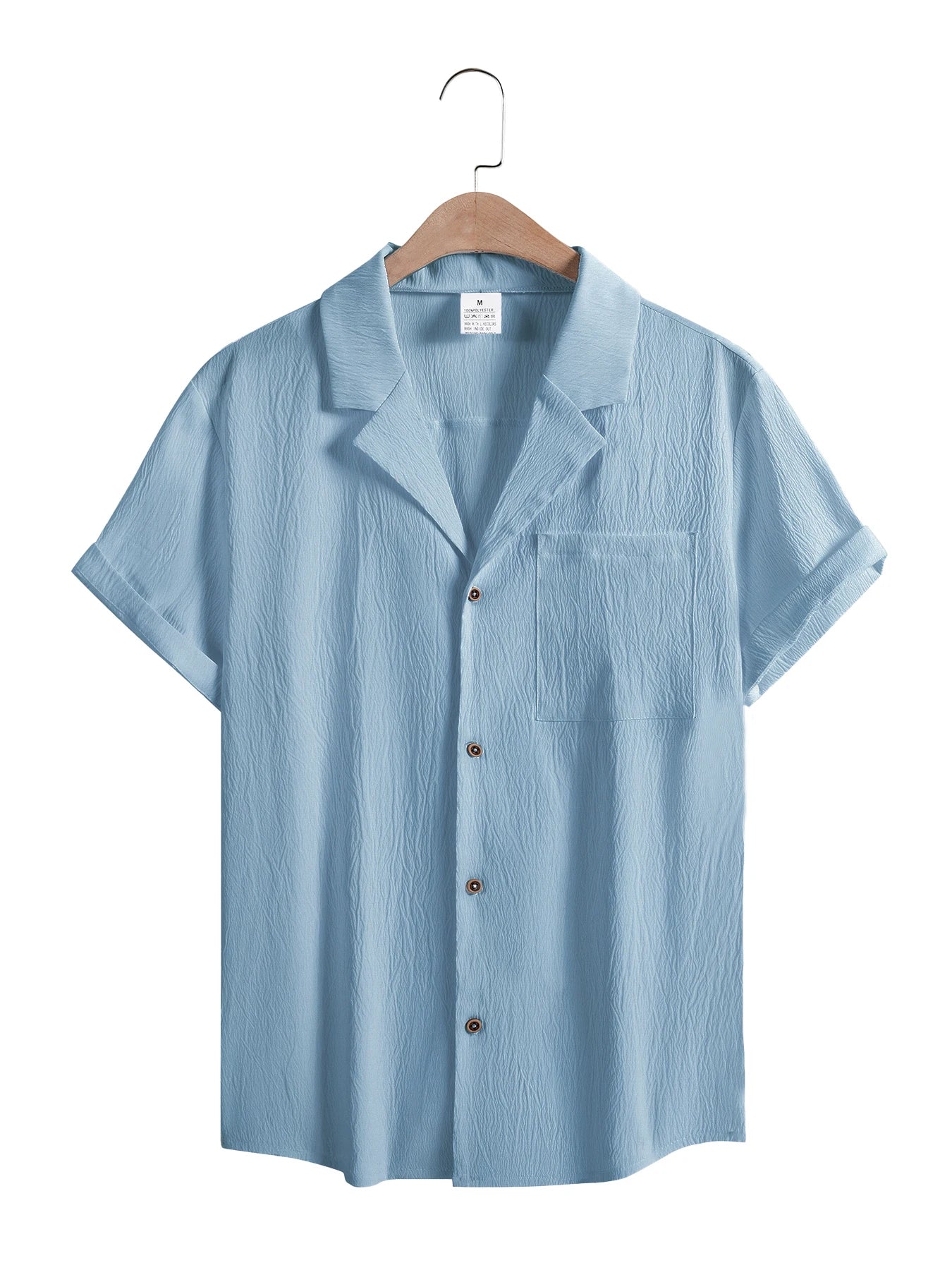 Summer Mens Shorts Sleeve Shirts Business T-Shirts Men Breathable Solid Color Streetwear Button Shirts for Men White Shirts