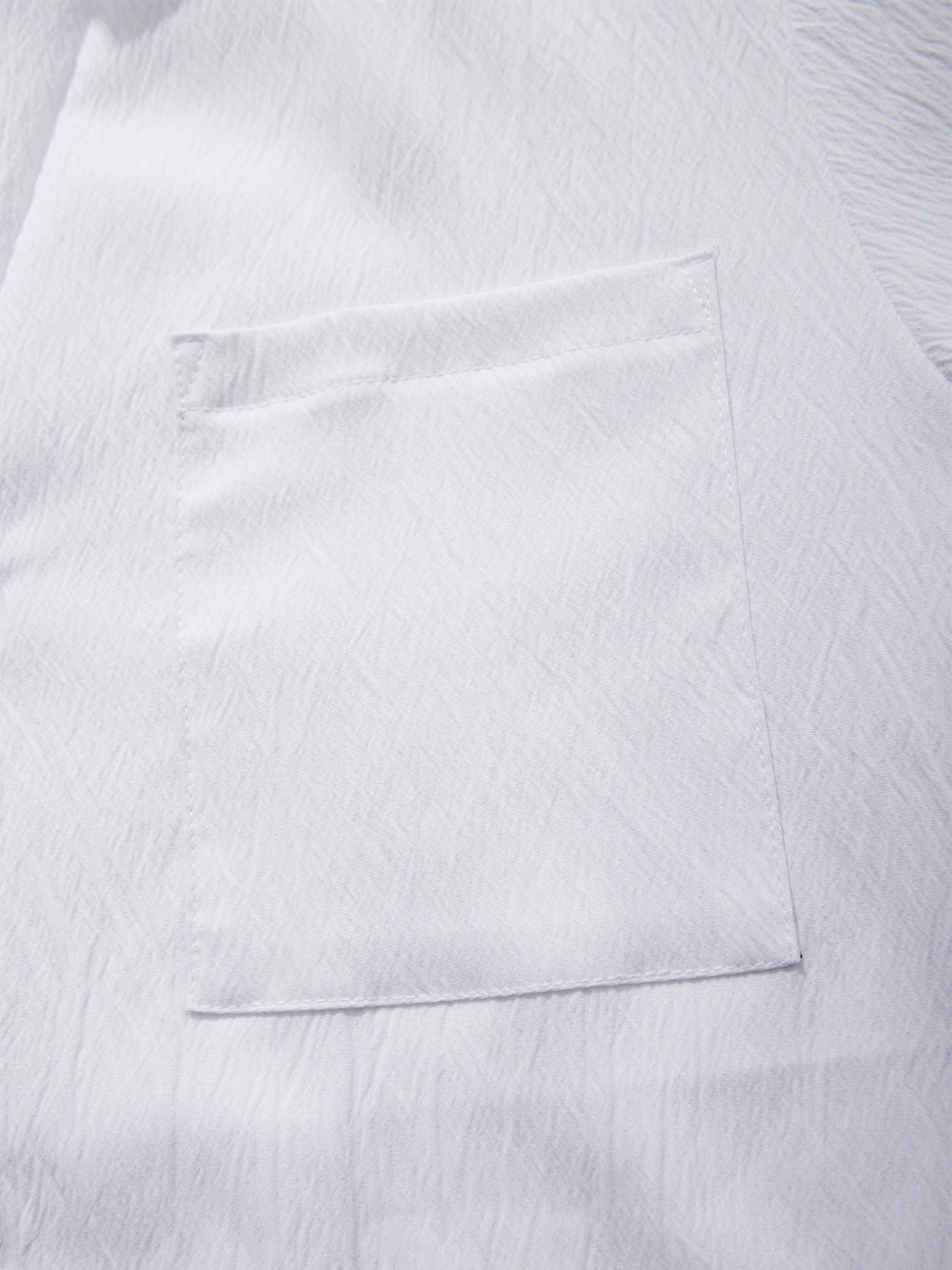Summer Mens Shorts Sleeve Shirts Business T-Shirts Men Breathable Solid Color Streetwear Button Shirts for Men White Shirts