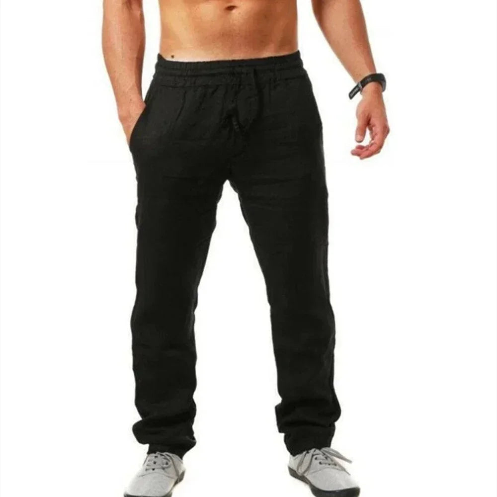 Casual Linen-Style Pants