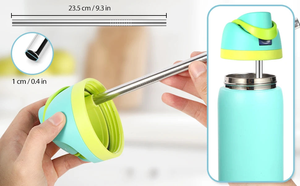 Reusable Stainless Steel Straws for Owala Water Bottle 40 oz Accessories,  Compatible With Owala FreeSip Water Bottle
