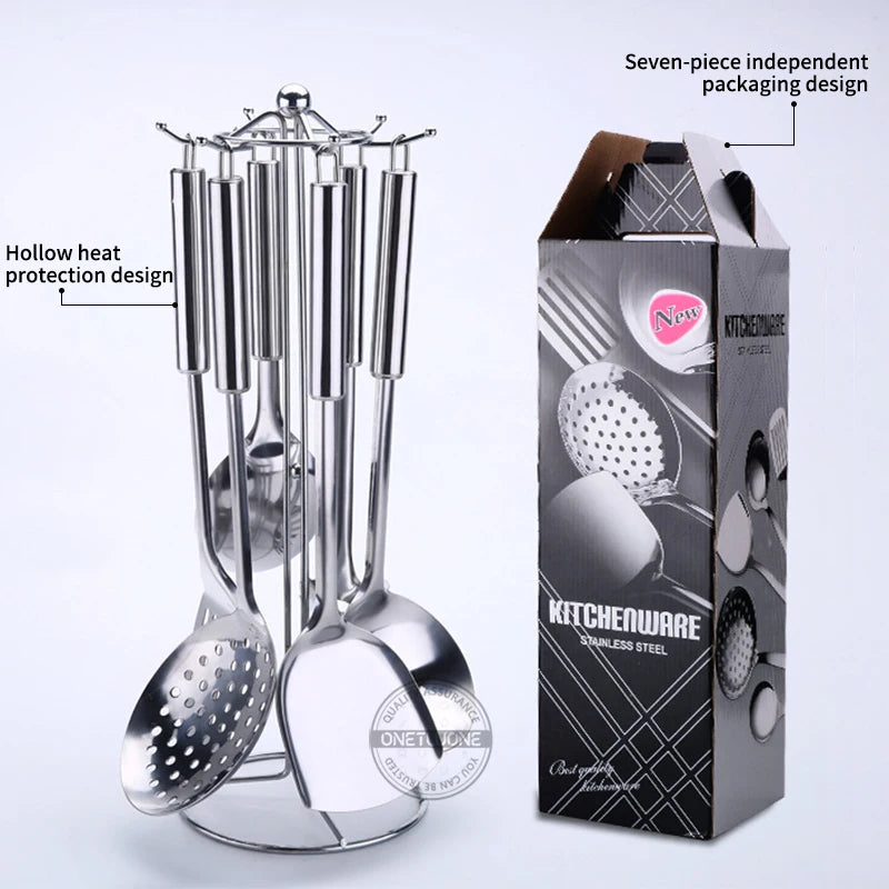6 Pieces Kitchen Cooking Utensil Set Stainless Steel