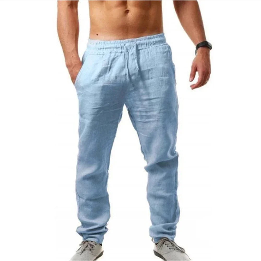 Casual Linen-Style Pants