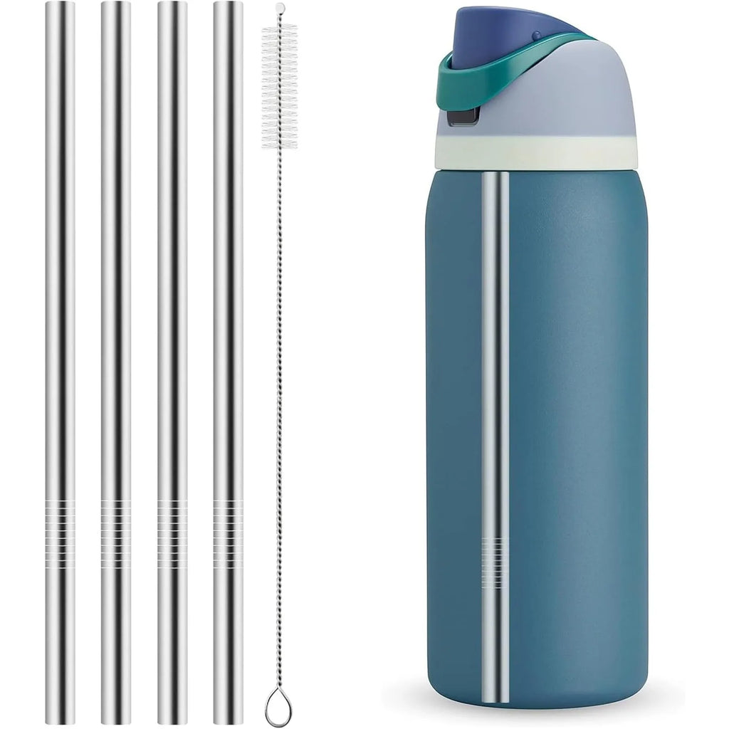 Reusable Stainless Steel Straws for Owala Water Bottle 40 oz Accessories,  Compatible With Owala FreeSip Water Bottle