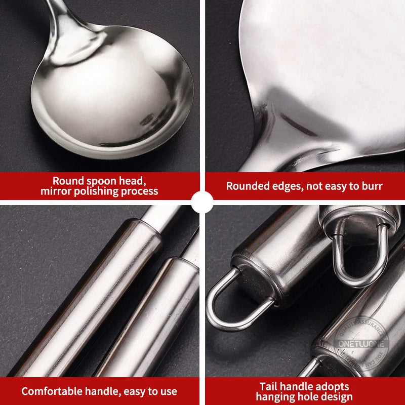 6 Pieces Kitchen Cooking Utensil Set Stainless Steel