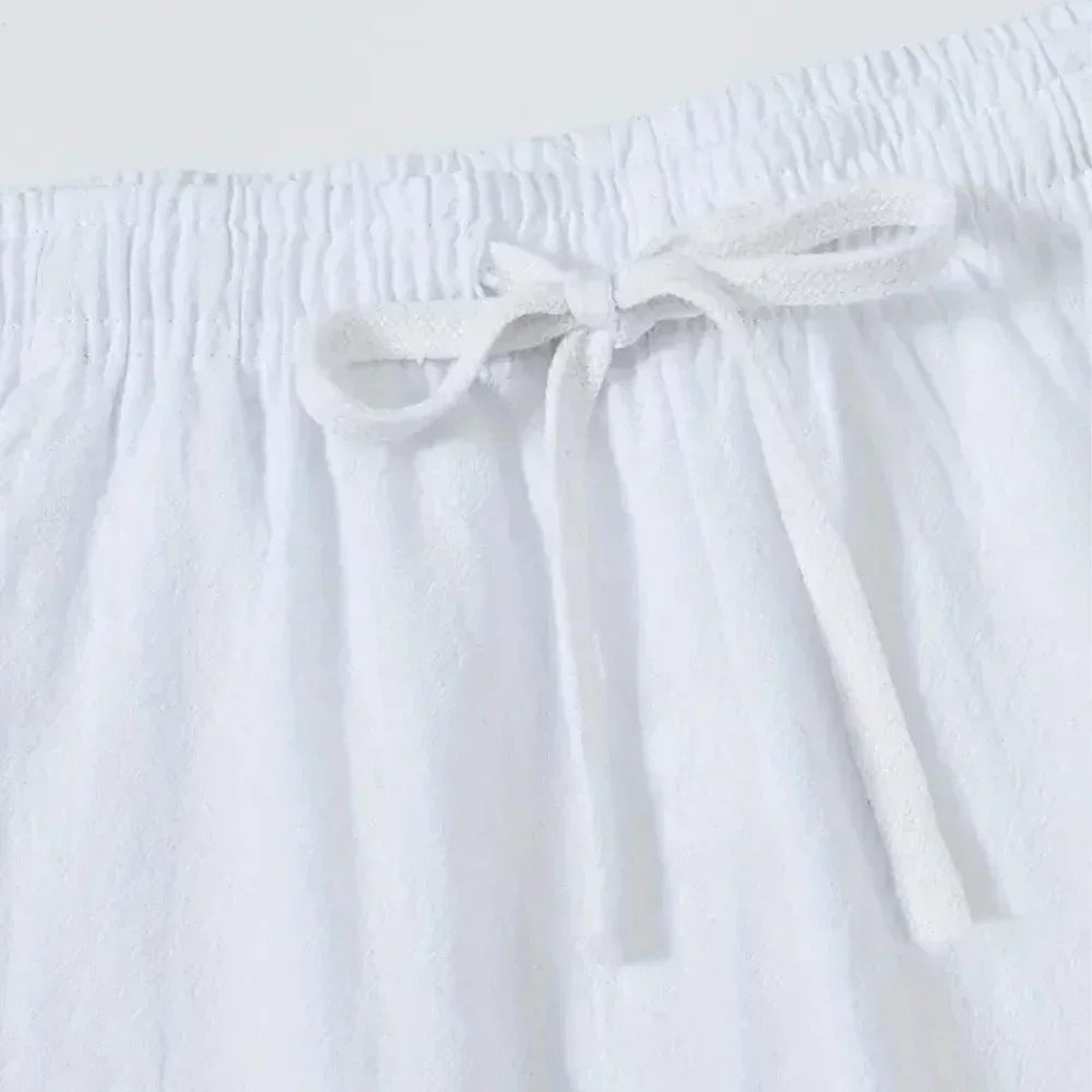 Casual Linen-Style Pants