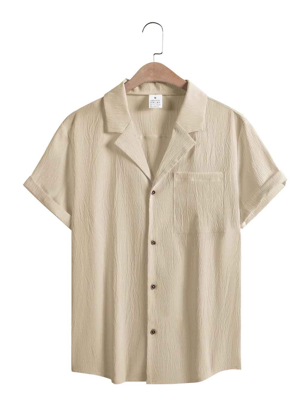 Summer Mens Shorts Sleeve Shirts Business T-Shirts Men Breathable Solid Color Streetwear Button Shirts for Men White Shirts