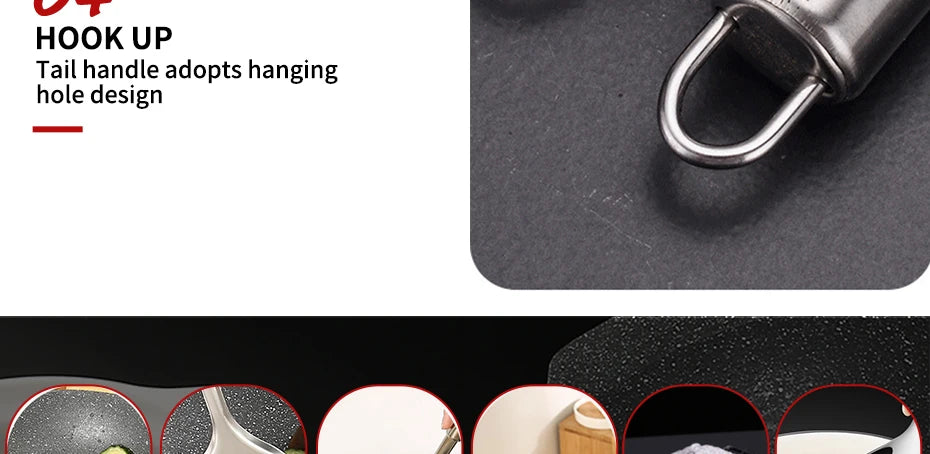 6 Pieces Kitchen Cooking Utensil Set Stainless Steel