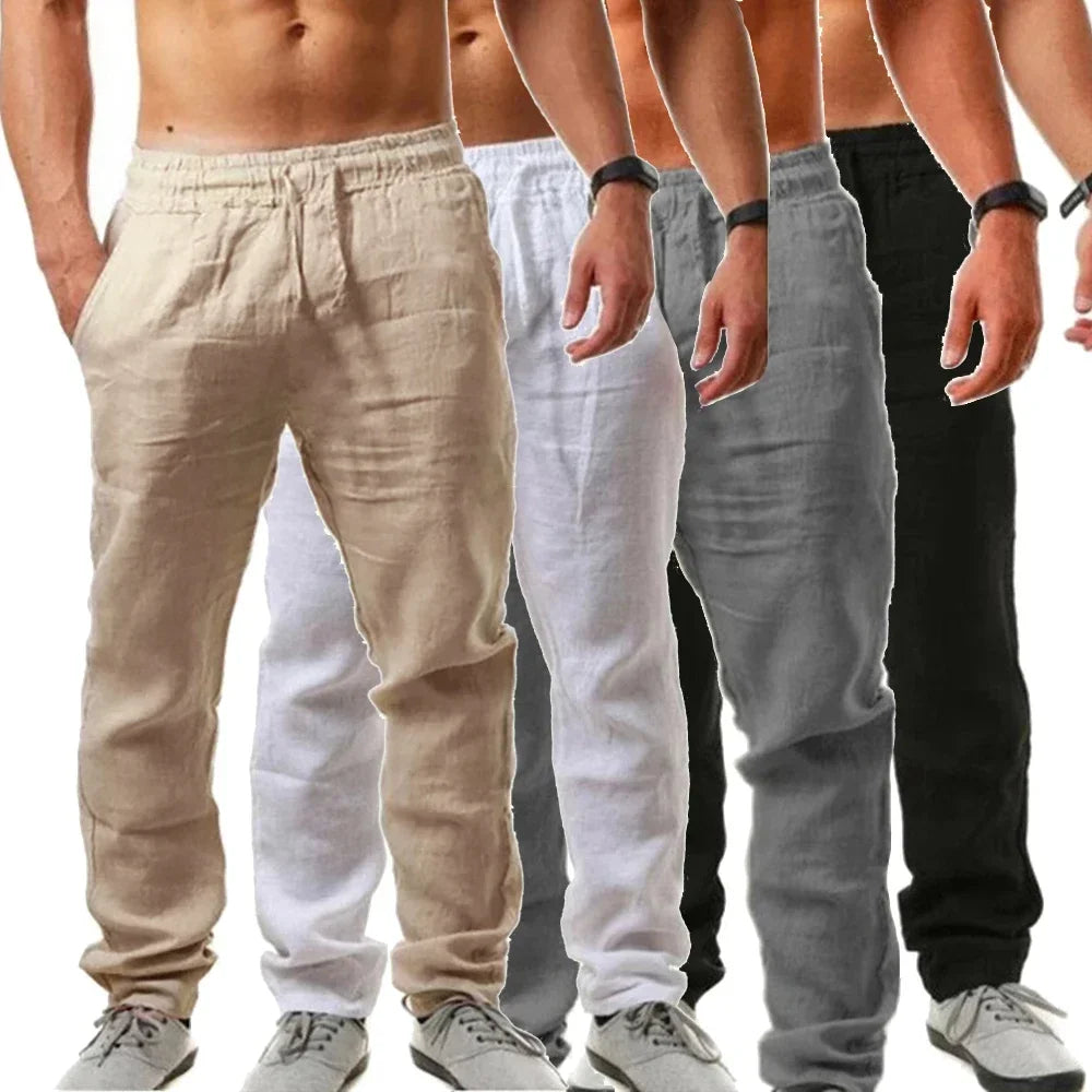 Casual Linen-Style Pants