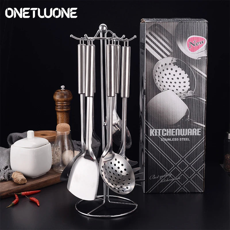 6 Pieces Kitchen Cooking Utensil Set Stainless Steel