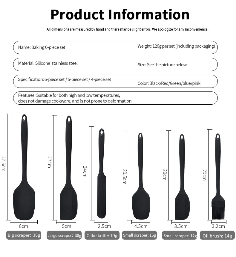 Silicone Kitchenware 6-Piece Set