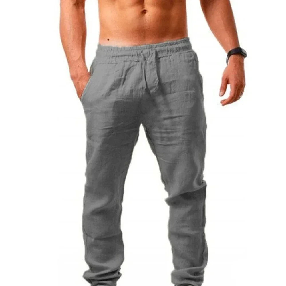 Casual Linen-Style Pants